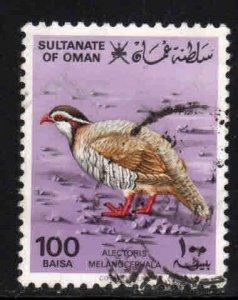 Oman #233 ~ Bird, Red Leg Partridge ~ used   (1982)