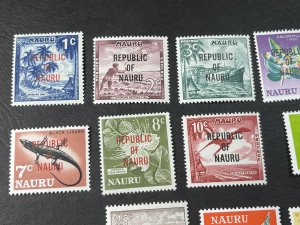 NAURU # 72-85-MINT/HINGED-----COMPLETE SET------1968
