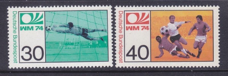 Germany 1146-47 MNH 1974 World Cup Soccer Championship - Munich