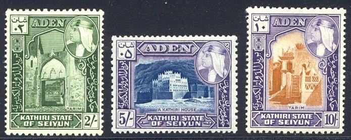 HALF-CAT BRITISH SALE: ADEN / KATHIRI #29-38 Mint NH