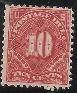 J65 10c Due MLH F/VF​ Centering