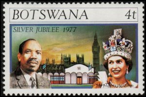 Botswana 179 - Mint-NH - 4t Silver Jubilee / Khama / Elizabeth  II (1977)