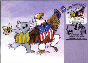 AUSTRALIA/ US JOINT ISSUE 2000 POSTCARD BIN $2.00