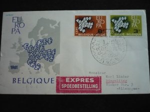 Europa 1961 - Belgium - Set - First Day Cancellation