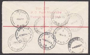 PAPUA NEW GUINEA 1977 Registered cover ex LAIGAMA...........................B849