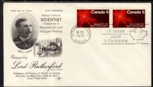 Canada 534 Rutherford Rose Craft U/A FDC