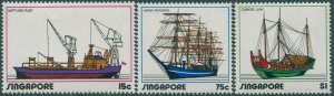 Singapore 1972 SG185-187 Ships set MNH