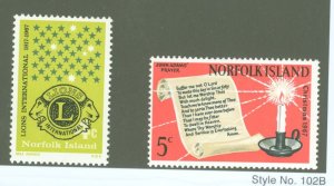 Norfolk Island #114-115  Multiple