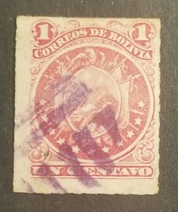 BOLIVIA Scott 24 Used Stamp z7534 