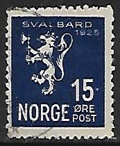 Norway # 112 - Lion Rampant - Svalbard - used......{GR41}