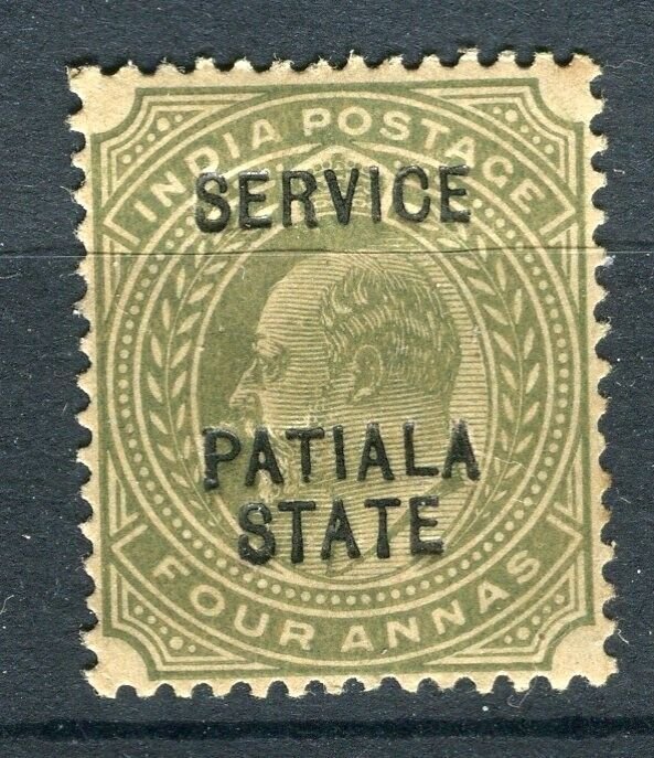 INDIA PATIALA; 1900s early ED VII SERVICE Optd. issue MINT MNH 4a.