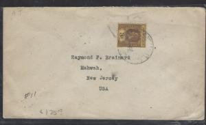 CAYMAN ISLANDS (P0110B)  KGV 3D COVER 1929 VIA HAVANA B/S TO USA