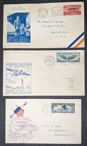 17 1920s-1930s airmail flight covers Lindbergh, CAM, etc. [y.108]