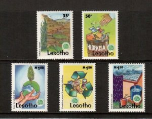 Lesotho 1997 - Environment Recycle - Set of 5 Stamps - Scott #1070A-70E - MNH