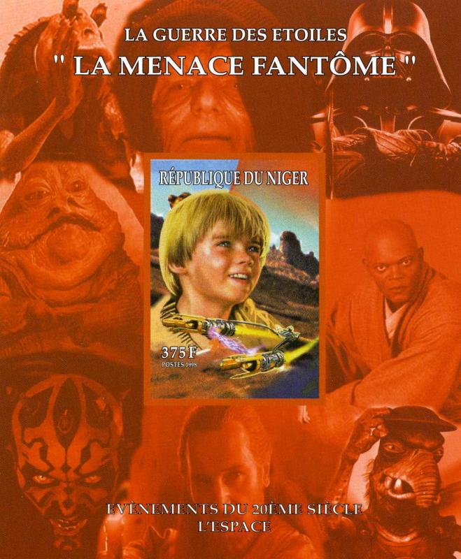 Niger Star Wars Phantom Menace s/s Imperforated mnh.vf #4
