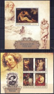 Gabon 2016 Art Paintings Peter Paul Rubens Sheet + S/S MNH