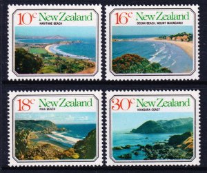 New Zealand 1977 Beaches - Seascapes Complete Mint MNH Set SC 626-629