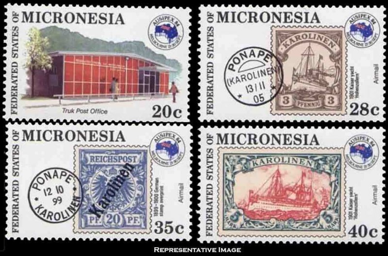 Micronesia Scott 21, C4-C6 Mint never hinged.