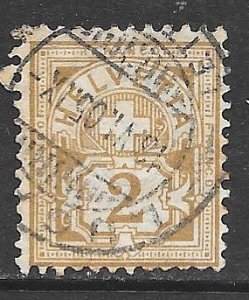 Switzerland 69: 2c Numeral, used, F