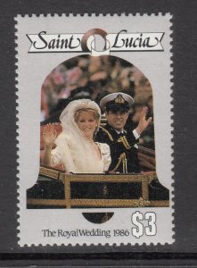 St Lucia 849 Royal Wedding MNH VF