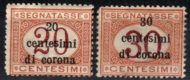 Austria #NJ10-11  Unused CV $8.00 (X7064)