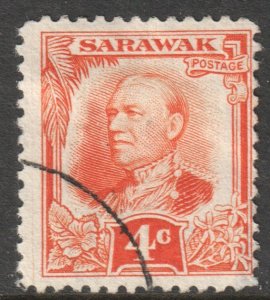 Sarawak Scott 97 - SG94, 1932 Sir Charles Vyner Brooke 4c used