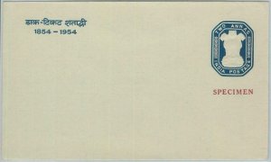 74841 - INDIA -  POSTAL HISTORY -  STATIONERY COVER overprinted SPECIMEN - 1954