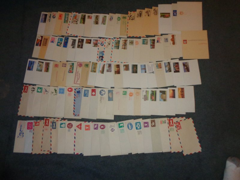 US POSTAL STATIONARY COLLECTION, MINT, ENTIRES, OVER 100+ ITEMS