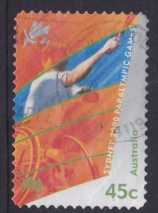 Australia #1847 2000 Paralympic Games-Wheelchair Tennis Used