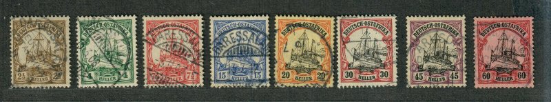 German East Africa Sc#31-38 Used/VF, Cv. $277.60