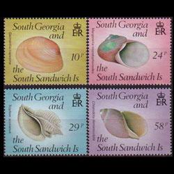 SOUTH GEORGIA 1988 - Scott# 127-30 Sea Shells Set of 4 NH