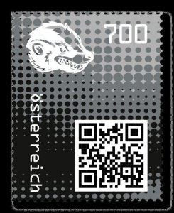 AUSTRIA CRYPTO STAMP 2.0 HONEY BADGER BLACK, 2020