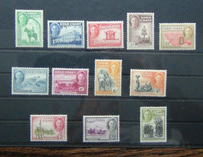 Gold Coast 1948 set to 10s MM SG135 - SG146