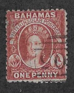 Bahamas #11a  1p Victoria (U)  CV$85.00
