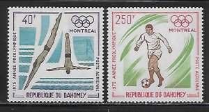 Dahomey C266-C267 1975 Pre-Olympics set MNH