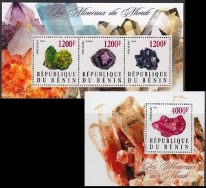 BENIN 2015 MINERALS MINERAUX MINERALIEN MINERALI MINERALES [#15103P]