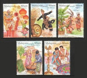 Malaysia 2019 Malaysian Festivals 3rd Series Set of 5v MNH