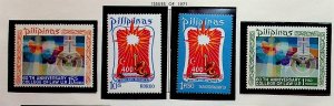 PHILIPPINES Sc 1101-3,C100-2 NH ISSUE OF 1971 - MANILA