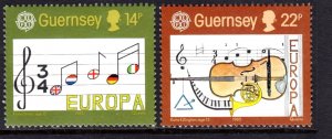 Guernsey 1985 Music - EUROPA Complete Mint MNH Set SC 314-315