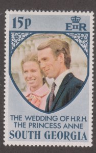 South Georgia 38 Princess Anne's Wedding Issue 1973