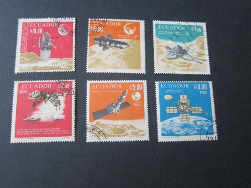 Ecuador 1966 Sc 758-758E space set FU