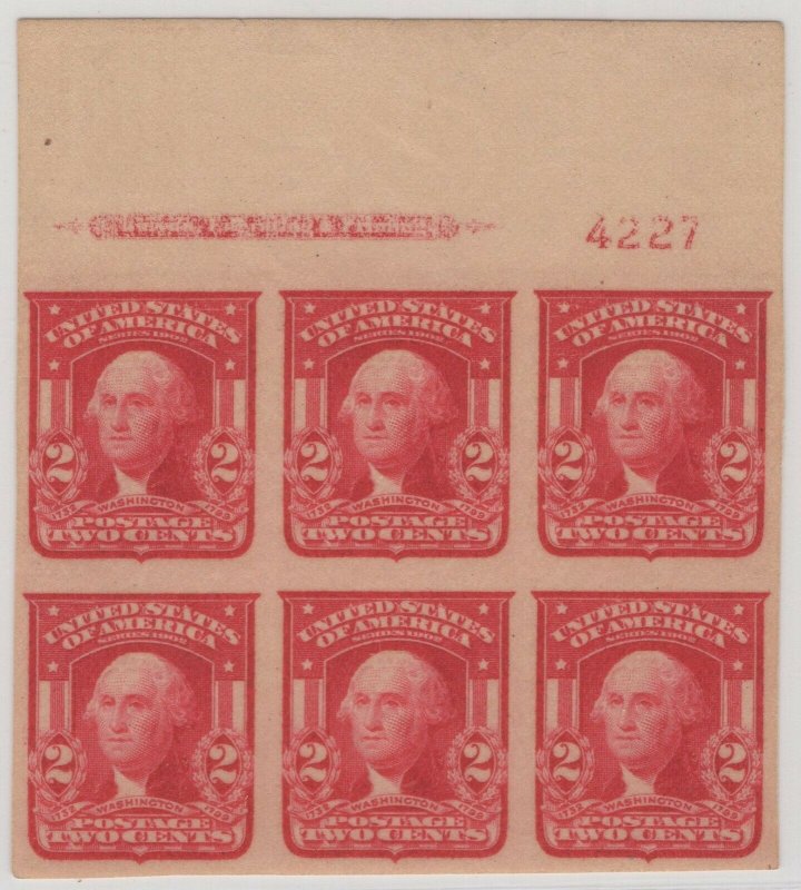 #320 Plate Block Top Very Fine OG NH SCV $325 w/PSE Cert  (GP2 7/26/19)