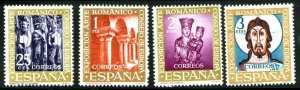 Spain 1004-1007 MNH** 1961  Romanesque art set