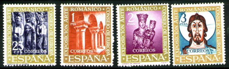 Spain 1004-1007 MNH** 1961  Romanesque art set