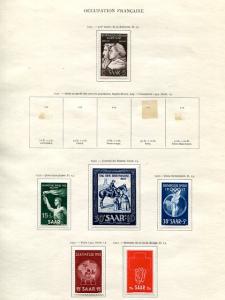 Saar collection w/ varieties mint on 11  pages VF  - Lakeshore Philatelics