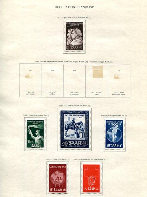 Saar collection Mint VF 11 pages - Lakeshore Philatelics