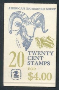 US Stamp #BK142 MNH Bighorn Sheep Booklet w/ 2 Panes of 10 #1949a Plt #1,2,3,4,5