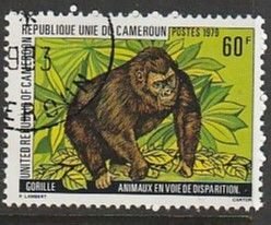 1979 Cameroun - Sc 656 - used VF - 1 single - Gorilla