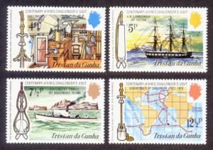 Tristan da Cunha Sc# 181-4 MNH Challenger's Visit