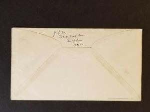1943 Sulphur Oklahoma Richmond Virginia Colorful Illustrate Patriotic WWII Cover